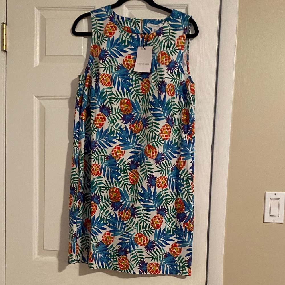 NWT Tabitha Webb Multicolor Tropical Print Dress